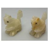 Misc. Rock Slices, Stone Animals (Some Have Chips Present) & More