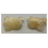 Misc. Rock Slices, Stone Animals (Some Have Chips Present) & More