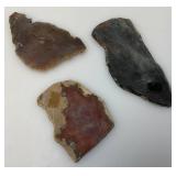 Misc. Rock Slices, Stone Animals (Some Have Chips Present) & More