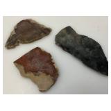 Misc. Rock Slices, Stone Animals (Some Have Chips Present) & More