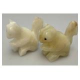 Misc. Rock Slices, Stone Animals (Some Have Chips Present) & More