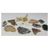 Misc. Rock Slices, Stone Animals & More