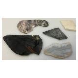 Misc. Rock Slices, Stone Animals, Bracelet & More