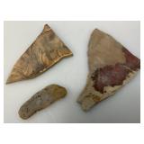 Misc. Rock Slices, Stone Animals (One Has Chipped hand) & More