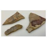 Misc. Rock Slices, Stone Animals (One Has Chipped hand) & More