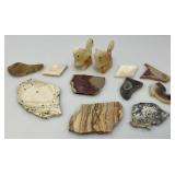 Misc. Rock Slices, Stone Animals & More