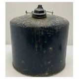 Vintage Galvanized Gas Can & Tire Pressure Gauge