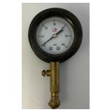 Vintage Galvanized Gas Can & Tire Pressure Gauge