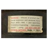 Vintage Galvanized Gas Can & Tire Pressure Gauge