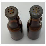 Vintage Collectible Schlitz Beer Bottle Salt And Pepprer Shakers In Original Box