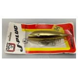 Vintage Luhr Jensen J-Plug #4 On Original Card