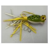 Vintage Bass Fishing Lures Including Frog And More
