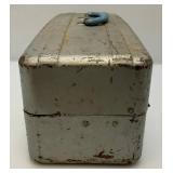 Antique Metal Tackle Box With Some Vintage Lures