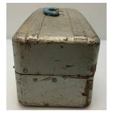 Antique Metal Tackle Box With Some Vintage Lures