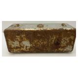 Antique Metal Tackle Box With Some Vintage Lures