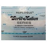 Vintage Embossed World Globe