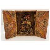 Est. $100.00 - $350.00 Vintage Peruvian Wooden Retablo/Alter Box