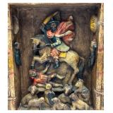 Est. $100.00 - $350.00 Vintage Peruvian Wooden Retablo/Alter Box