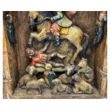 Est. $100.00 - $350.00 Vintage Peruvian Wooden Retablo/Alter Box