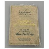 WDCC Walt Disney Classic Collection (The Three Little Pigs) Opening Title Scroll (With COA In Original Box)