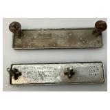 1973-76 Front Fender Emblems "Cheyennie Super 10" Lh/Rh Pair For Chevrolet Truck & 454 Emblems