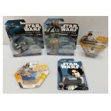 Misc. STAR WARS HotWheels & More (New On Card)