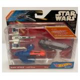 Misc. STAR WARS HotWheels Villain Starship [ 4-Pack & Blast Attasck X-Wing Fighter (NIB) (New In Pack)