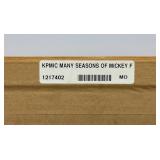 Framed Behind Acrylic 26 1/4" x 34 1/4" Many Seasons Of Mickey Mouse Print