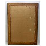 Antique Framed Behind Glass 29 3/8" x 40 3/4" Early 1900