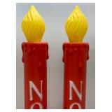 Vfintage Red NOEL 36" Blow Mold Candles