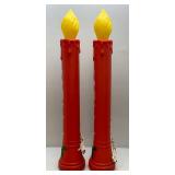 Vfintage Red NOEL 36" Blow Mold Candles