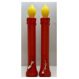 Vfintage Red NOEL 36" Blow Mold Candles
