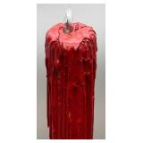 Antique 41" Styrofoam Molded Lighted Candle