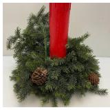 Antique 41" Styrofoam Molded Lighted Candle