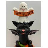 27 3/4" Halloween Light Up Figurine (One wing well repaired)