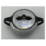 (RARE) Vintage Tea & Coffee Set German China Iridescent Stamped RS Prussia