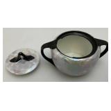 (RARE) Vintage Tea & Coffee Set German China Iridescent Stamped RS Prussia