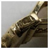 14K Yellow Gold Opal Teardrop Stud Earrings