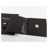 John Hardy Cushion Cut Blue Topaz Sterling Silver Kali Drop Earrings with Pouch