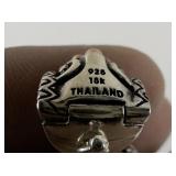 Barbara Bixby 18k Rose Gold & Sterling Silver Garnet Cross Pendant Enhancer