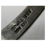 Solid Modernist Mexico Taxco T5-30 Sterling Silver Collar Necklace 68.14DWT!