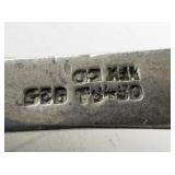 Solid Modernist Mexico Taxco T5-30 Sterling Silver Collar Necklace 68.14DWT!