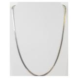 Sterling Silver 24in Herringbone Necklace
