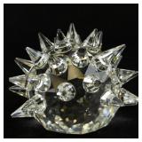 Swarovski Crystal Hedgehog Figurine with Spiked Detailing