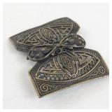 Antique Brass Art Nouveau Belt Buckle