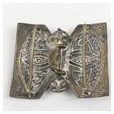 Antique Brass Art Nouveau Belt Buckle