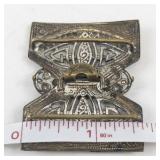Antique Brass Art Nouveau Belt Buckle