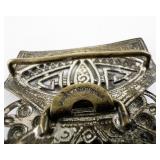Antique Brass Art Nouveau Belt Buckle