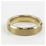 Tungsten Carbide Gold-Tone Band Ring Size 8.75-9