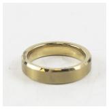 Tungsten Carbide Gold-Tone Band Ring Size 8.75-9